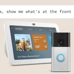 Echo Show 8 (newest model) with Ring Battery Doorbell